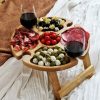 (❤️Father's Day Flash Sale - 65% OFF) Wooden Outdoor Folding Picnic Table - With Glass Holder ，Buy 2 Free Shipping