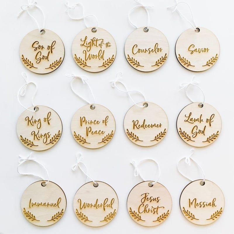 (🎁2024 New Year Hot Sale🎁)Names Of Jesus Ornaments (25 Pcs) (BUY 2 SAVE 10%)