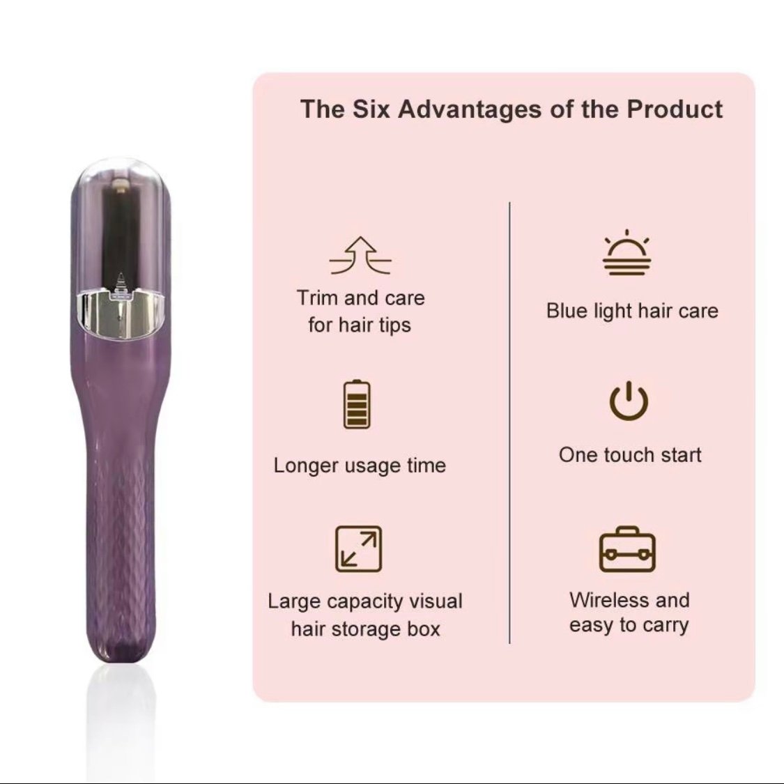 🔥Split End Trimmer- Automatic Easy Damaged Hair Repair Trimmer (Buy 2 Free Shipping)