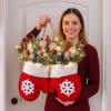 Handmade Christmas Mitten Wreath