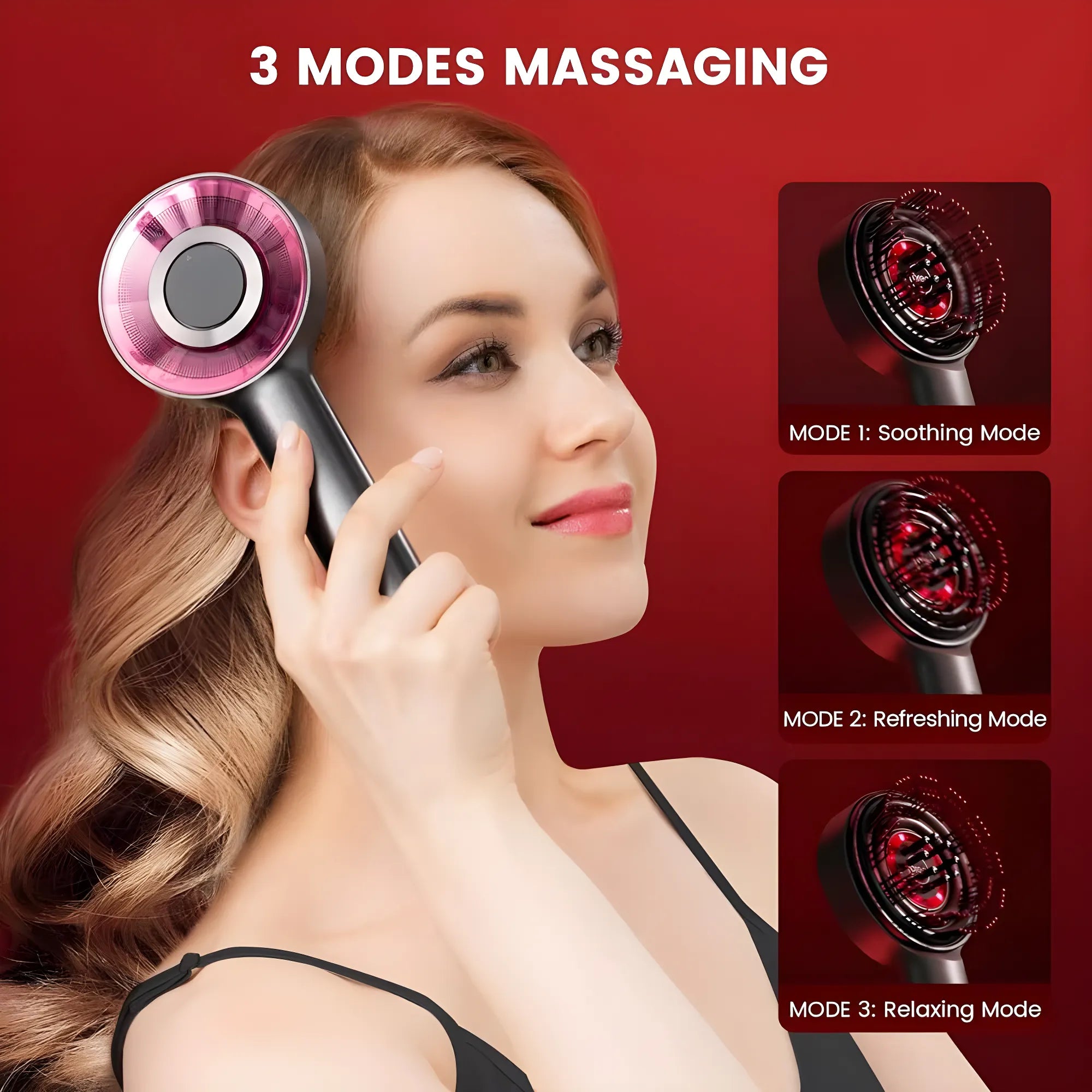 🔥Last Day Promotion 70% OFF🔥Scalp Massager Brush with Red Light Therapy