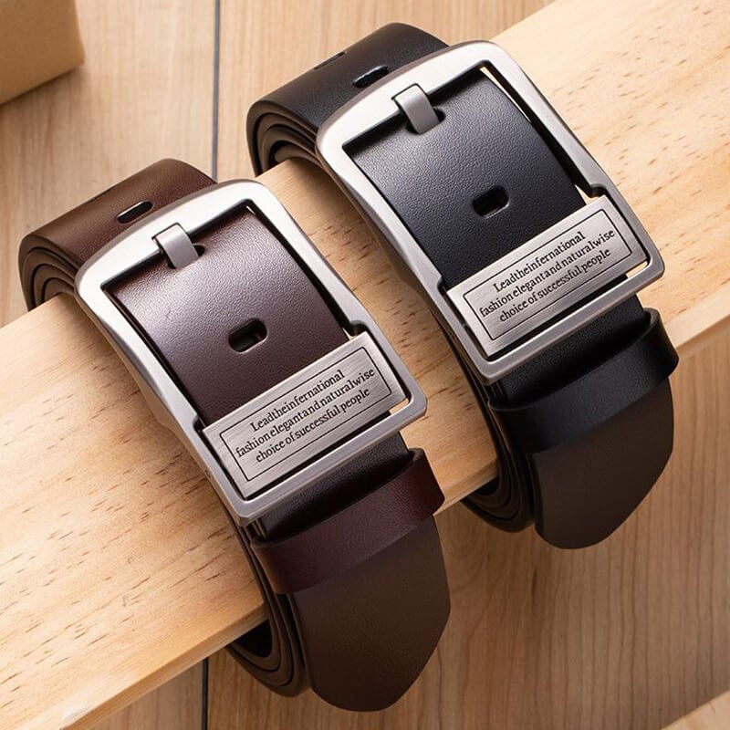 🎁[Practical gift for him] Men's Business Leather Belt