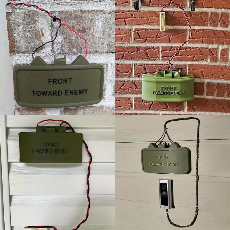 Military fan mine doorbell cover