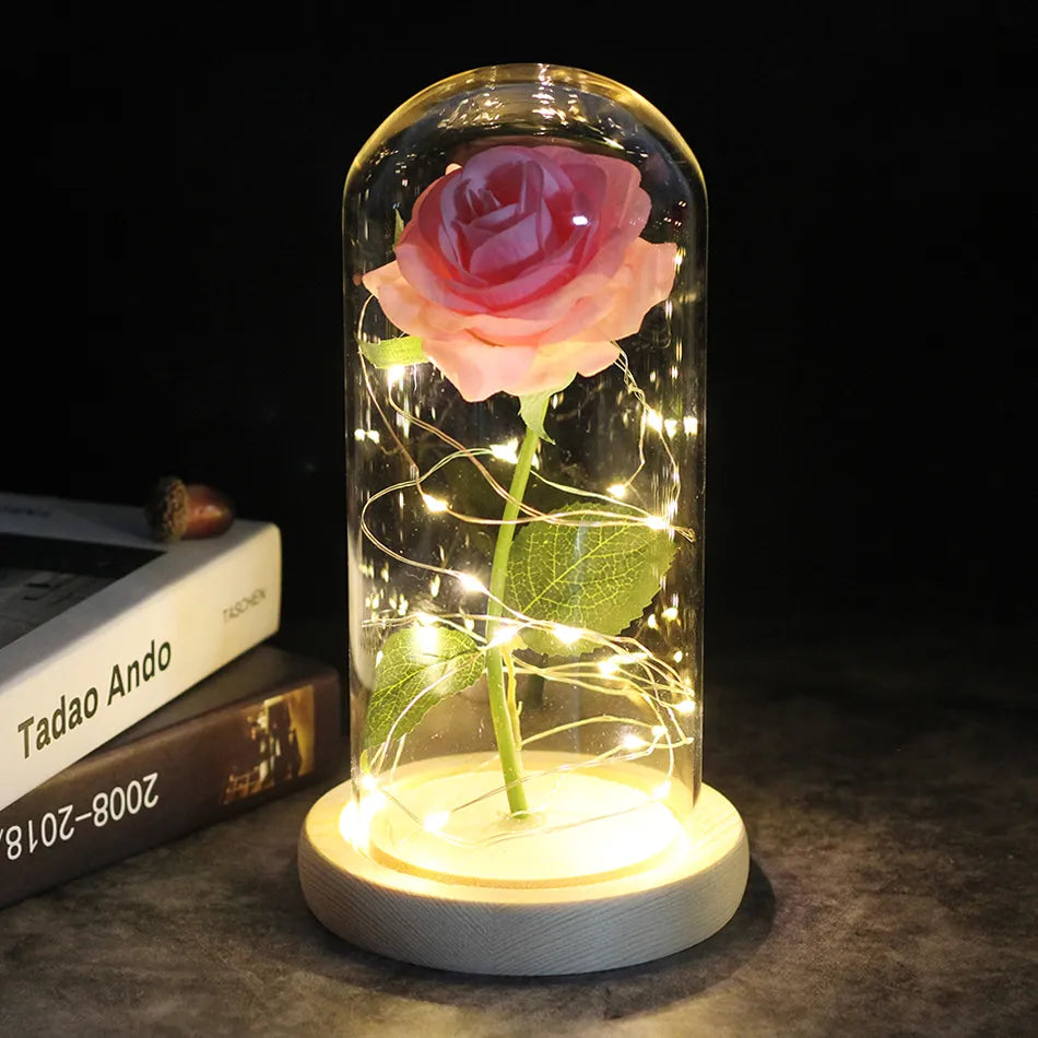 (💕Valentine's Day Promotion 59% OFF)-🌹Galaxy Rose - A Timeless Beauty in Glass - 🌹Valentine's Day Gift