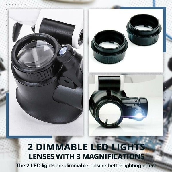 🔥Hot sale 50% OFF-LED Glasses Magnifier 8x 15x 23x