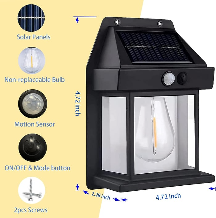 🔥Hot Sale-55% OFF🎁Outdoor solar smart sensor wall light