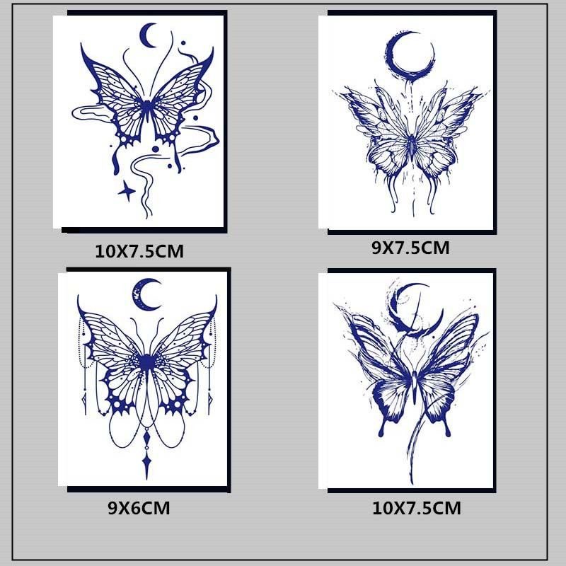 (🔥TikTok Summer SALE) Butterfly Herbal tattoo stickers