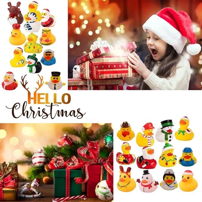 🎄TikTok Christmas Sale - 70% OFF🎄24 Pcs Countdown Christmas Rubber Ducks Advent Calendar🎄-Buy 2 Free Shipping