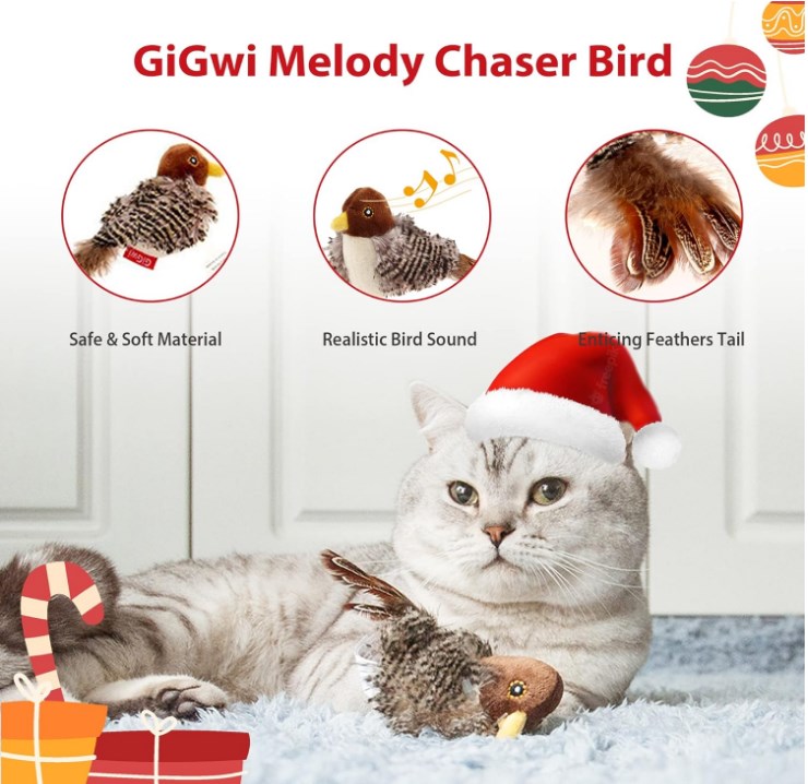 BUY 2 GET 1 FREEInteractive Chirping Bird Cat Toy - BATGI