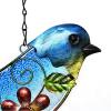 🐦Handmade Glass Painted Bird Wind Chime