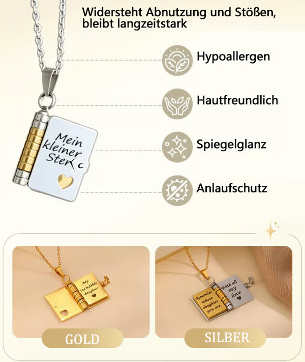 🔥Kaufe 2 Erhalte 1💗Stern-Anhänger im Buchformat