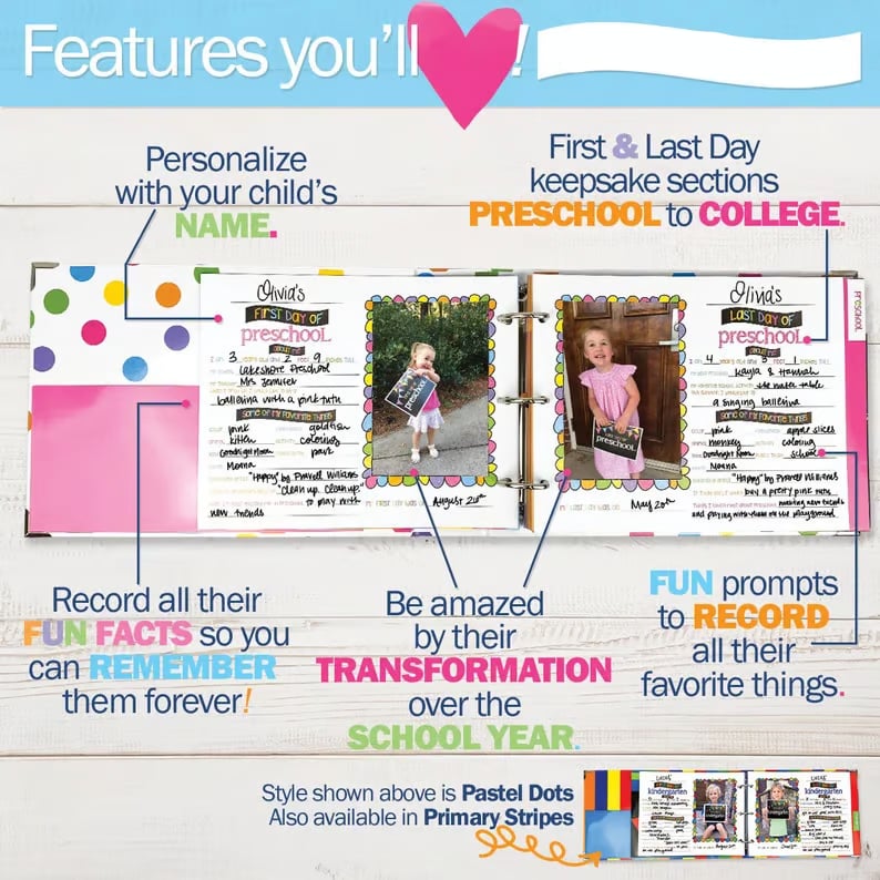 🎉🎈Children's Day Special: Get $20 Off When You Buy 2 or More!📚Easiest School Days Memory Album