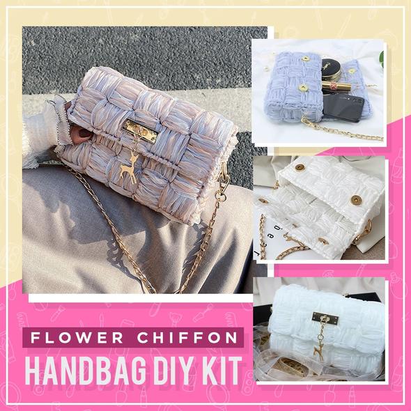 Flower Chiffon Ribbon Handbag DIY Kit