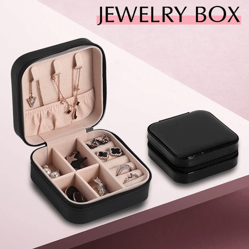 (New Year Hot Sale- 50% Off) Mini Portable Organizer Travel Display Storage Jewelry Box