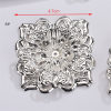 Metal hollowed-out iron flower leaf butterfly silver handcrafted ancient style costume, bridal headwear for girls, ethnic style, lamp decoration1