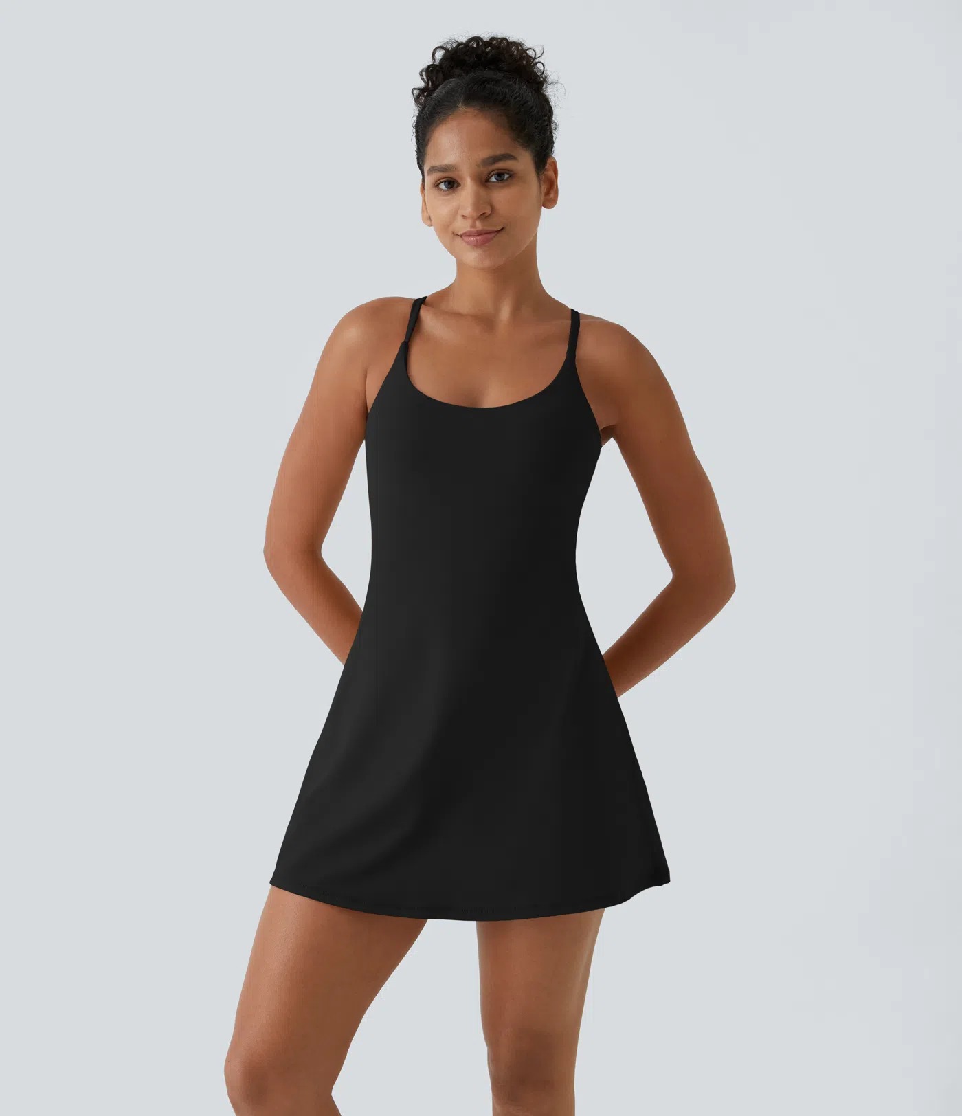 🔥LAST DAY PROMOTION 70% OFF💥Women Workout Tennis Dress With Built In Bra Shorts