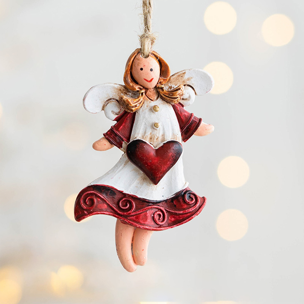 🎄Christmas Sale 49%-Country Christmas resin angel pendant🧚‍♀️