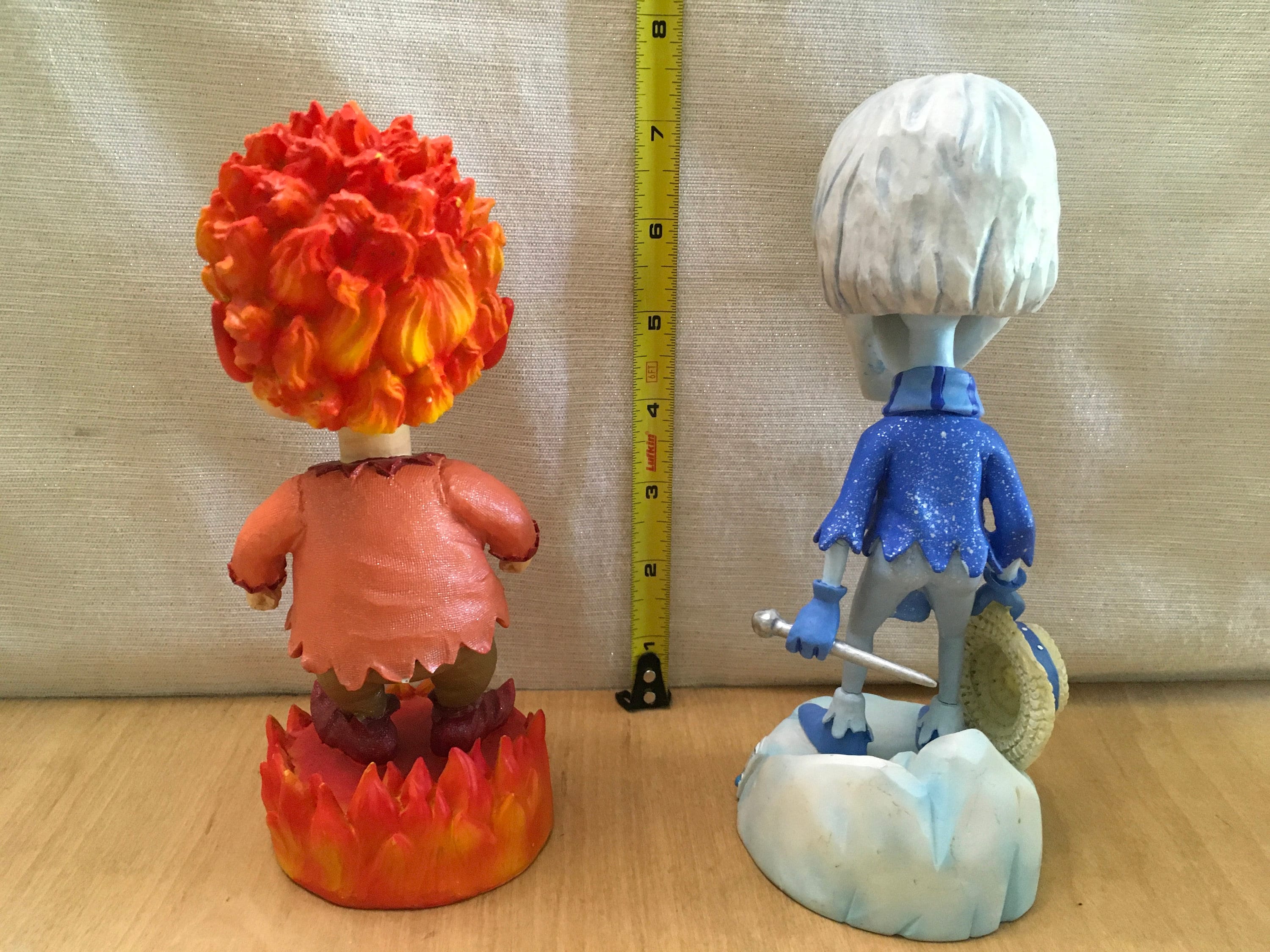 Vintage Miser Brother Bobbleheads - Heat Miser and Snow Miser