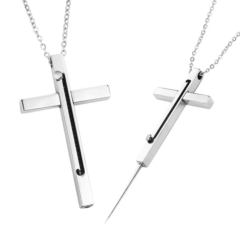 (🔥Early Christmas Sale - 49% OFF)Cross Self-Defense Necklace