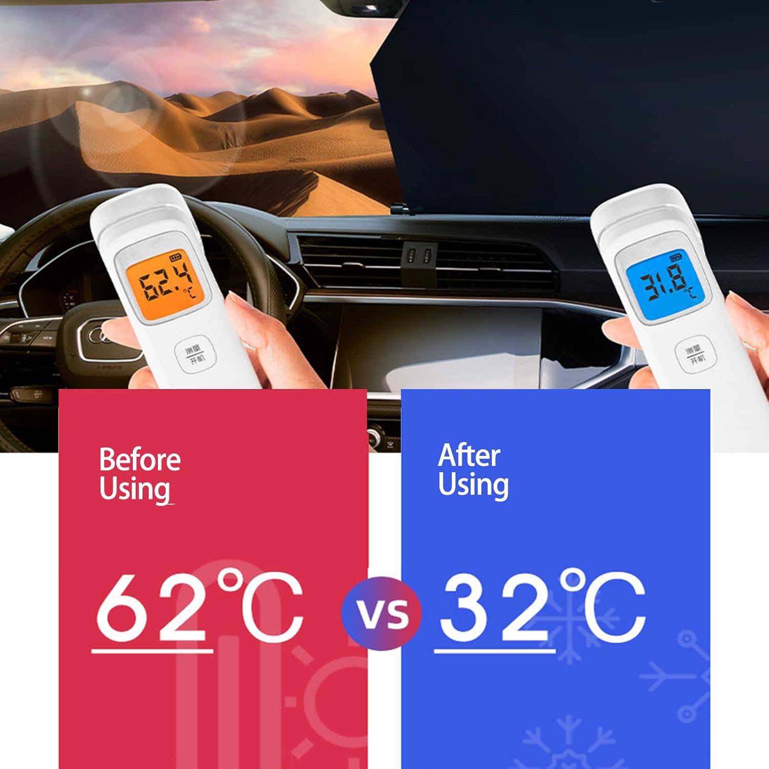 🔥Last Day Promotion 70% OFF💥Automatic Retractable Car Sunshade