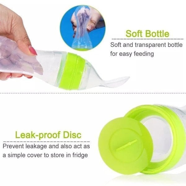 (🎅EARLY CHRISTMAS SALE-49% OFF) Baby Squeezy Food Grade Silicone Spoon Bottle