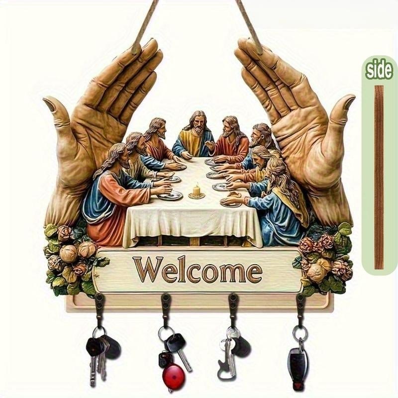 🔥Last Day Promotion 50% OFF🔥Jesus and Disciples Wall Art Keychain