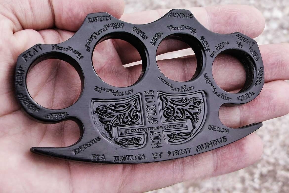 Holy Spiritus Brass Knuckle Paper Weight