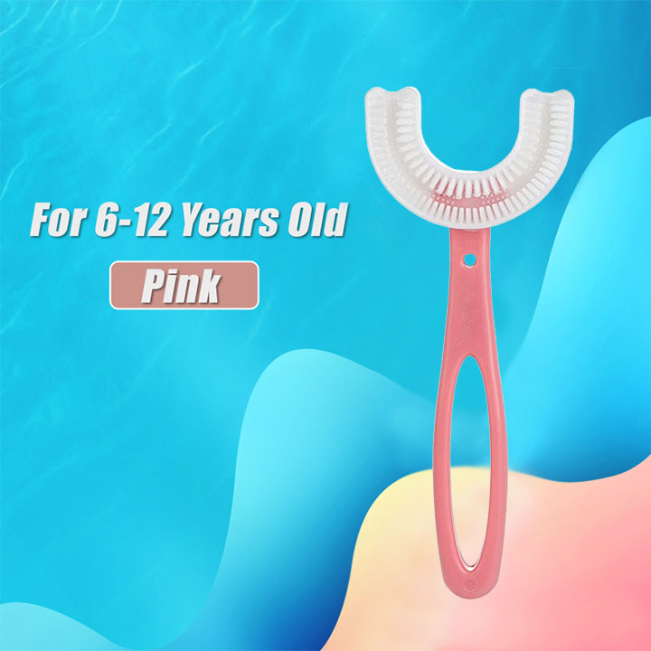 (🎅Christmas Pre Sale- Special Offer Now) All Rounded Children U-Shape Toothbrush