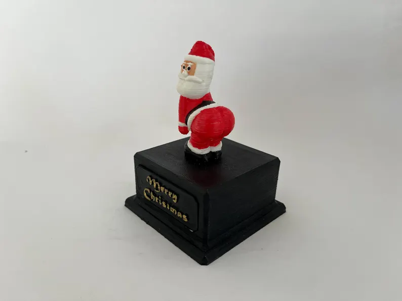 🎅3D Cheeky Santa Butt Trophy Figurine