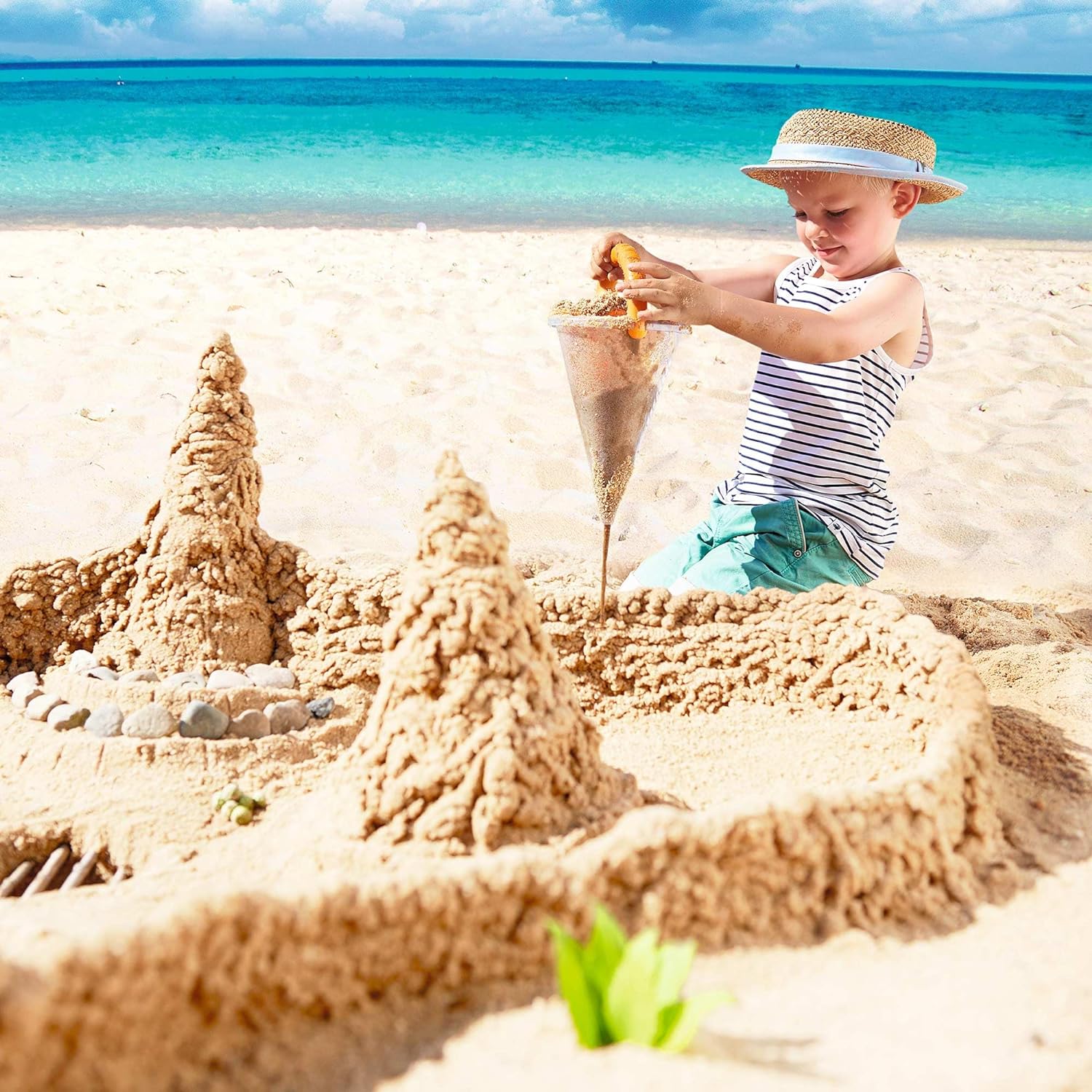 🏖️Spilling Funnel Sand and Water Mixing Toy