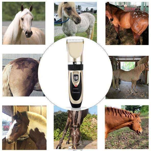 ☀️2023 Early Summer Sale⛱ Low Noise Horse Cordless Clipper Kit