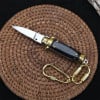 Mini Italian Stiletto Switchblade Knife With Key Chain
