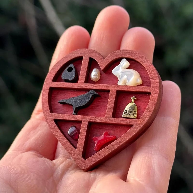 Mini Wooden Display Shelf for Collectibles
