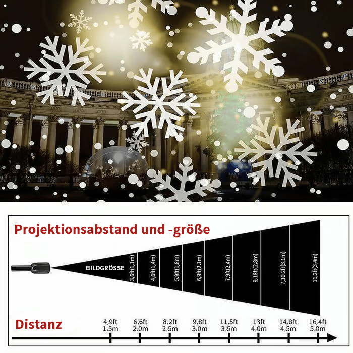 🎅Weihnachtsverkauf 49% Rabatt🎄LED Moving Schneeflocke Laser Licht Projektor Lampe Weihnachten Party Dekor