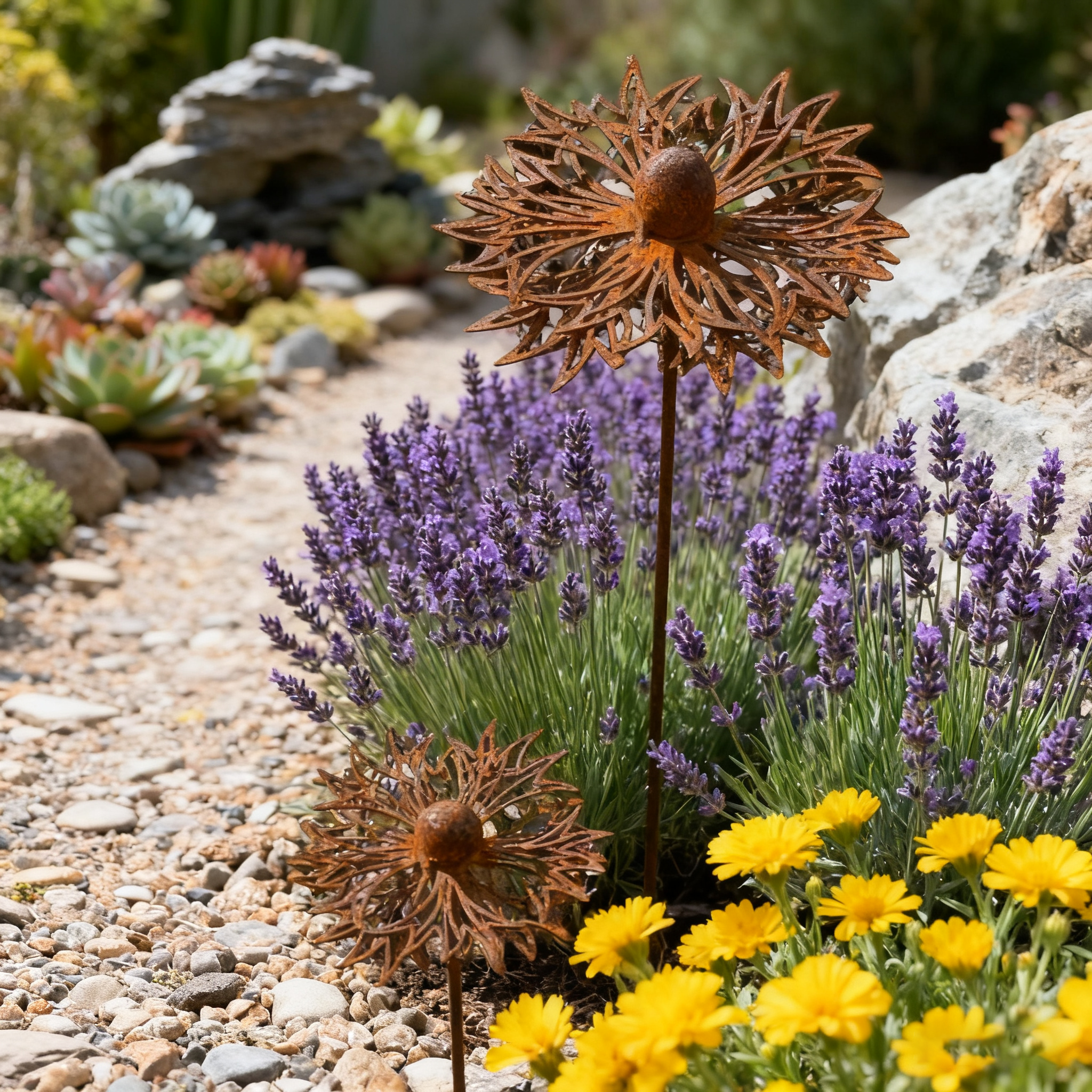 🔥Last Day Sale - 70% OFF🌾Handcrafted Iron Art Flower | Rustic Garden & Yard Decoration