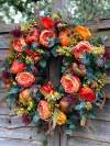 🔥Hot Sale 49% Off🔥Fall Peony And Pumpkin Wreath - Year Round Wreath
