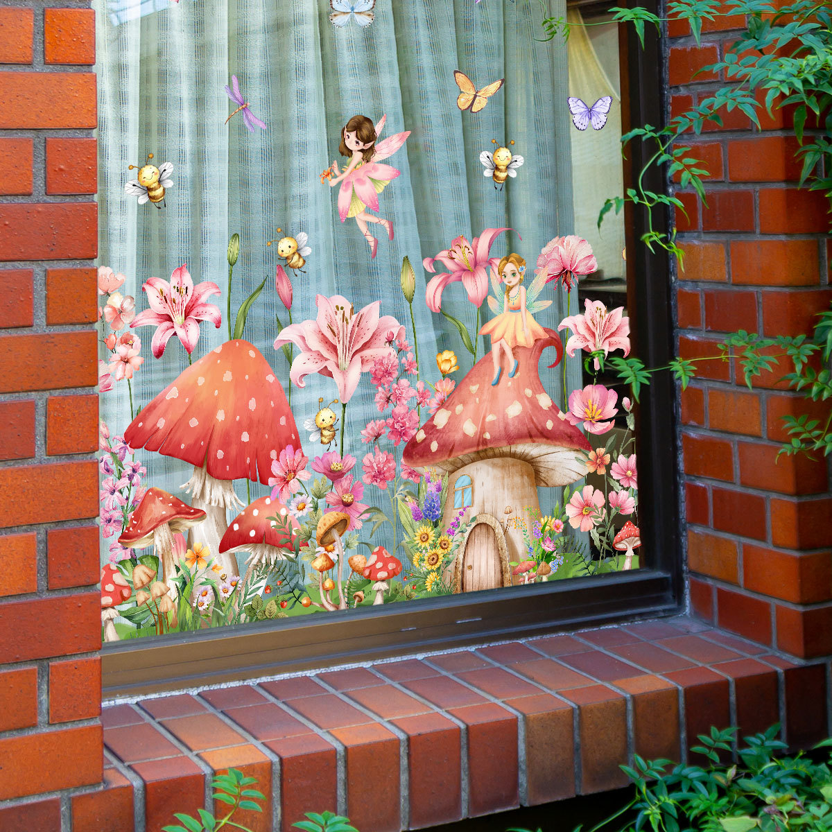 🔥Early Autumn Promotion !!! - 💝Colorful Floral Bouquet Window Sticker