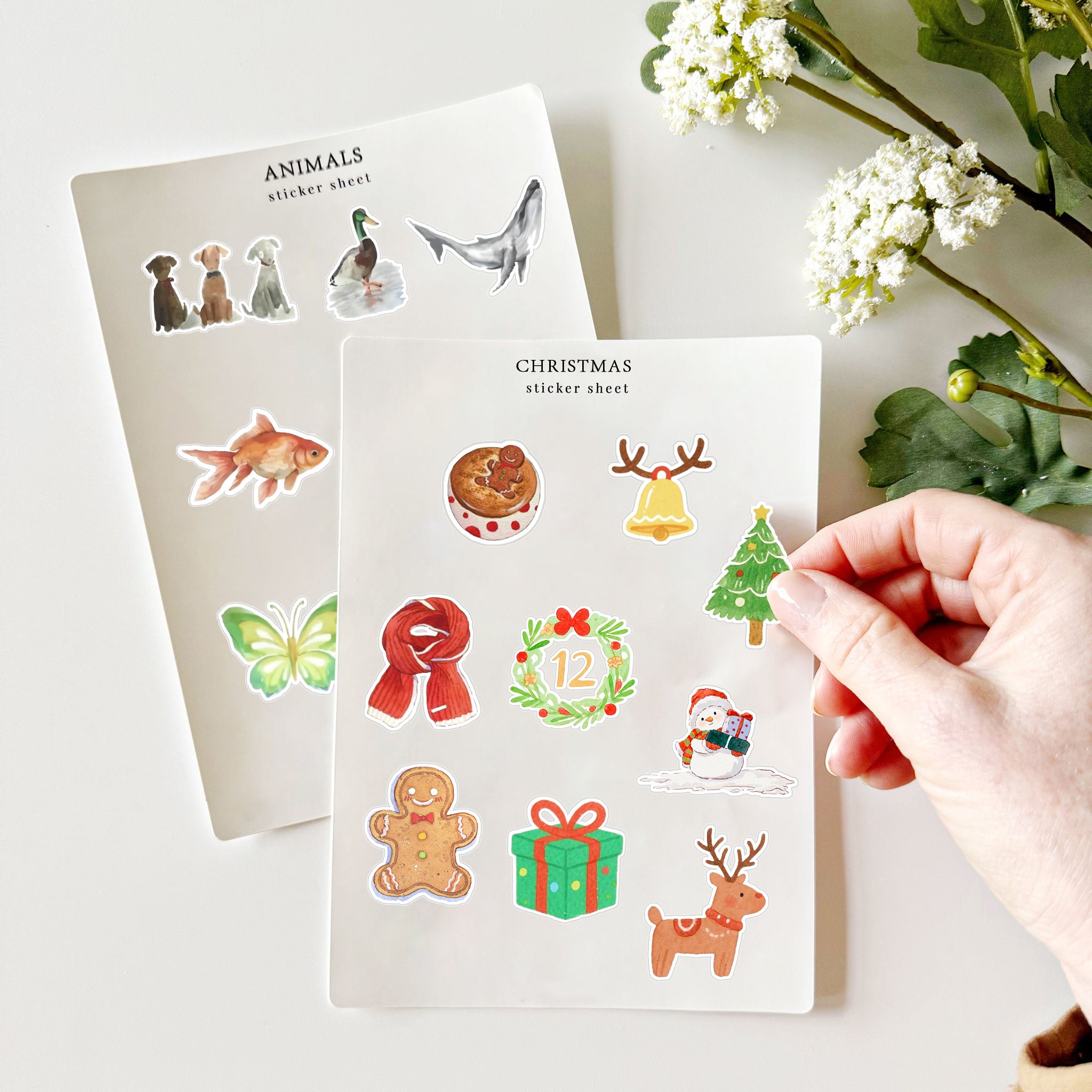 𝙊𝙏𝙀𝙃® Christmas sticker sheets