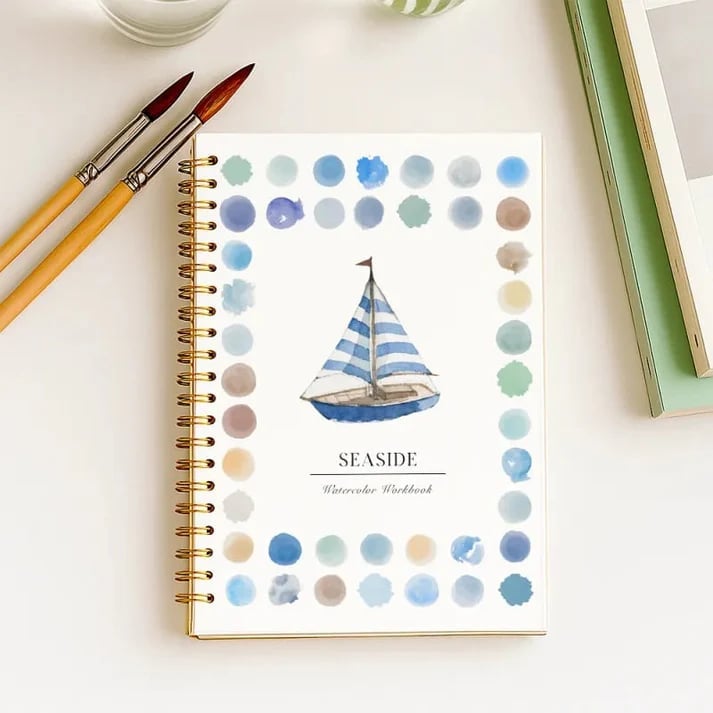 🔥LAST DAY SALE 49% OFF 🖼️Beginner-Friendly💕 Watercolor Workbook