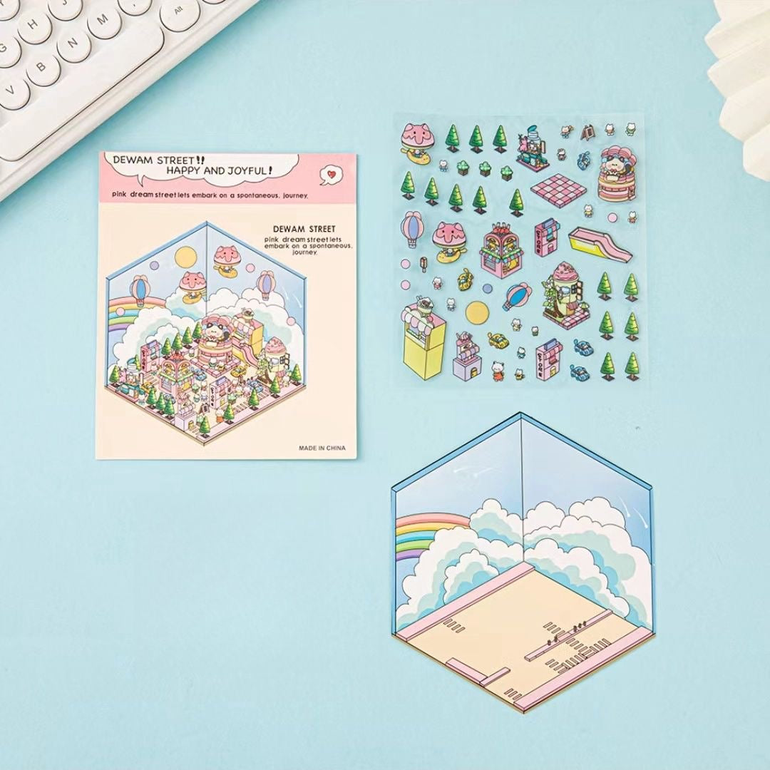 Sticker Scene: DIY Picnic|Magical Library|Spring Party|Beach|Amusement Park|Record Store