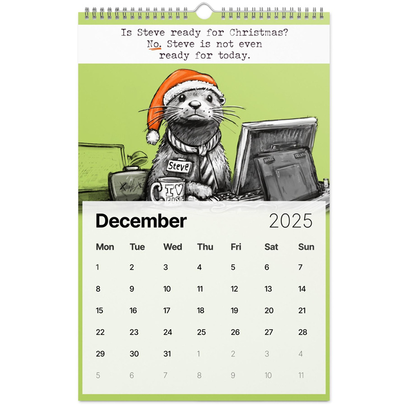 🎄Steve Wall Calendar✨