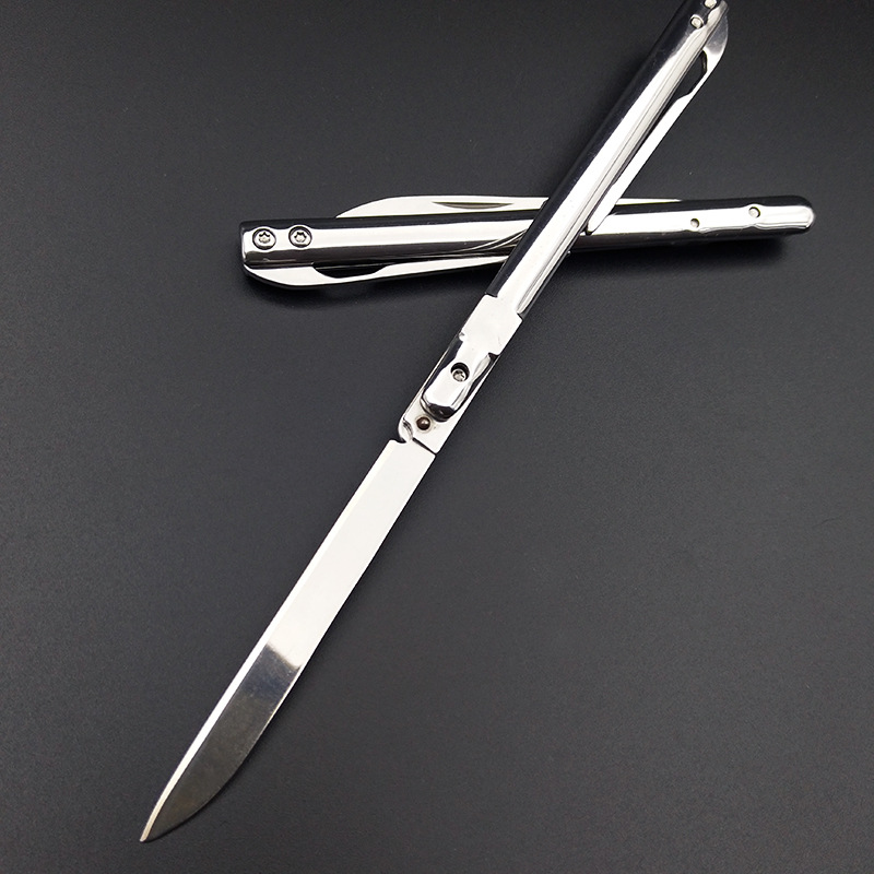 Portable stainless steel folding pen knife