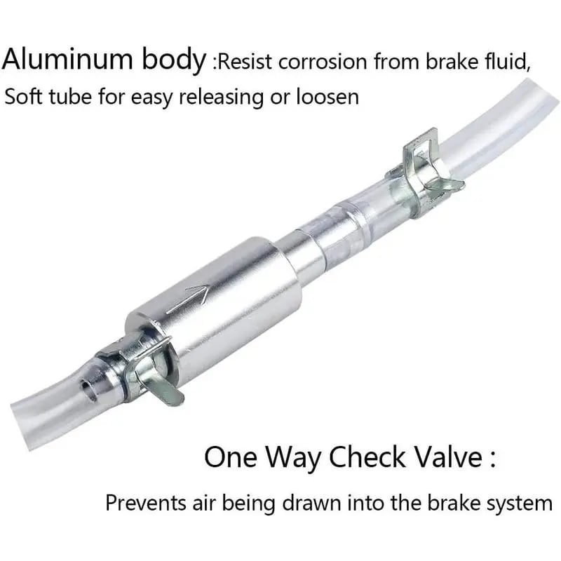 🎁TikTok Last Day Sale - 70% OFF🎉Brake Bleeder Hose - One Way Check Valve Tube Bleeding Tool Kit For Car Motorcyle Clutch