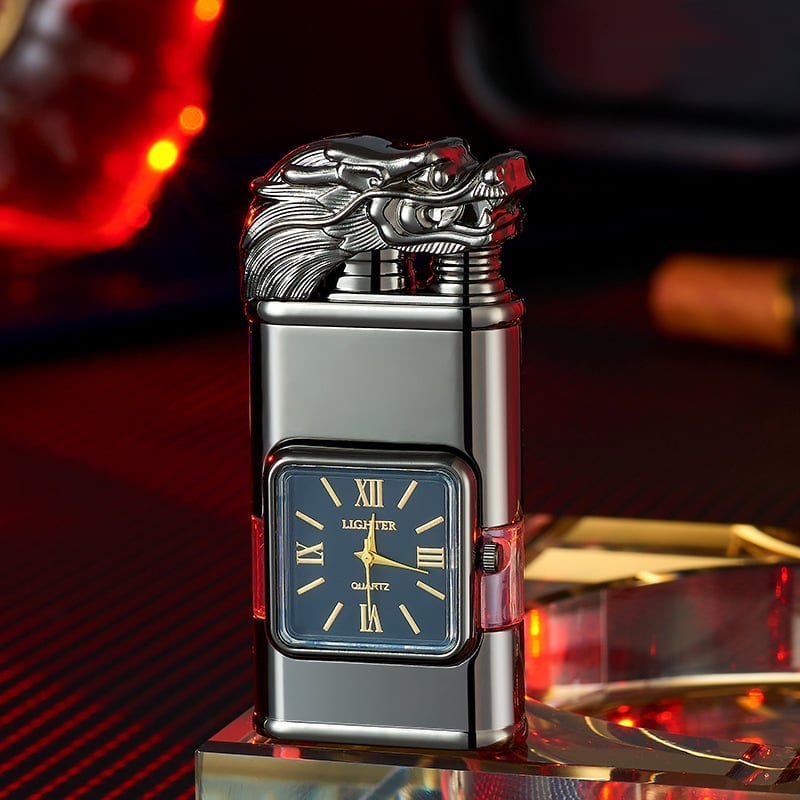 🔥Windproof Lighter Vintage Watch Bezel Jet flame Torch