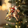 🎅Santa And Dog Hanging Ornament