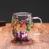 🎁TikTok Last Day Sale - 70% OFF🎄🌸Transparent Double Glass Flower Tea Cup