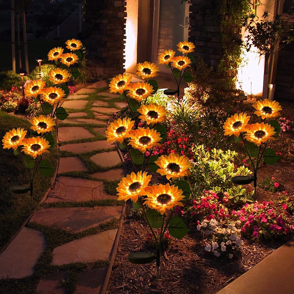 🌻Last Day 70% OFF-- Waterproof Solar Sunflower Light