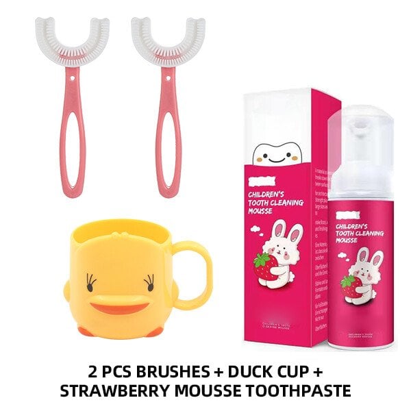 🔥Last Day Promotion 48% OFF🔥U-shaped children's toothbrush-BUY 2 GET 1 FREE