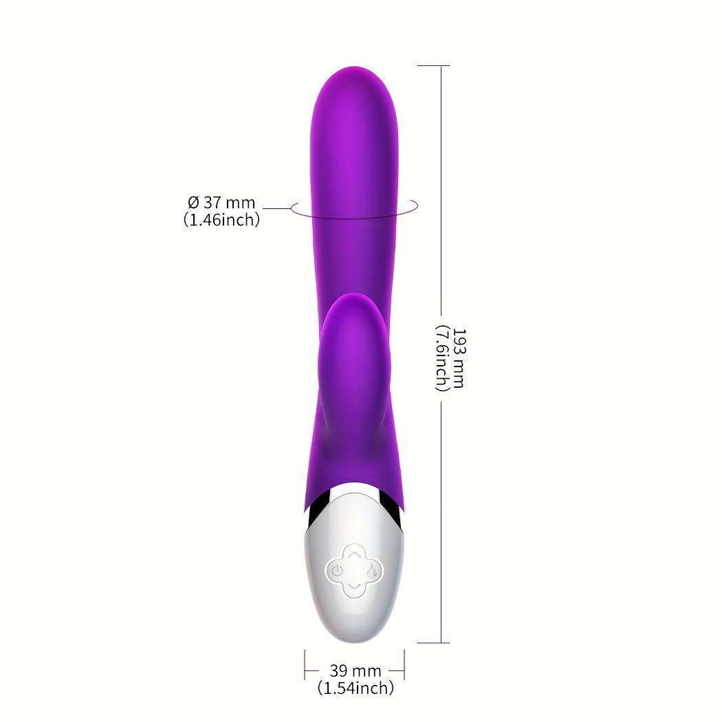 SHEMESIX - Female Masturbation Vibrator - Rabbit Clitoris G-Spot Automatic Telescopic Heating Vibrator