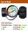Universal Propane Tank Gauge for 5-40 Pound LP Tanks | Gas Level Indicator for Grill, Heater, RV Camper, QCC1 Connection